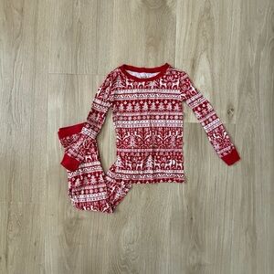 Little Sleepies Red and White Kids Pajama Set